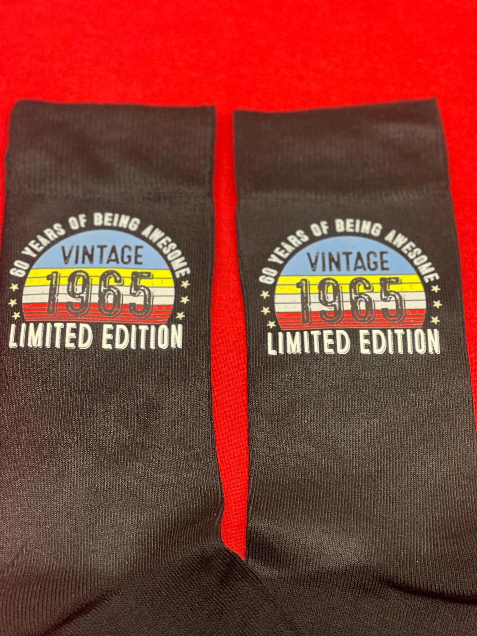 Socks 60th Birthday Gifts For Men Or Women Awesome Since 1965 60 Years Old