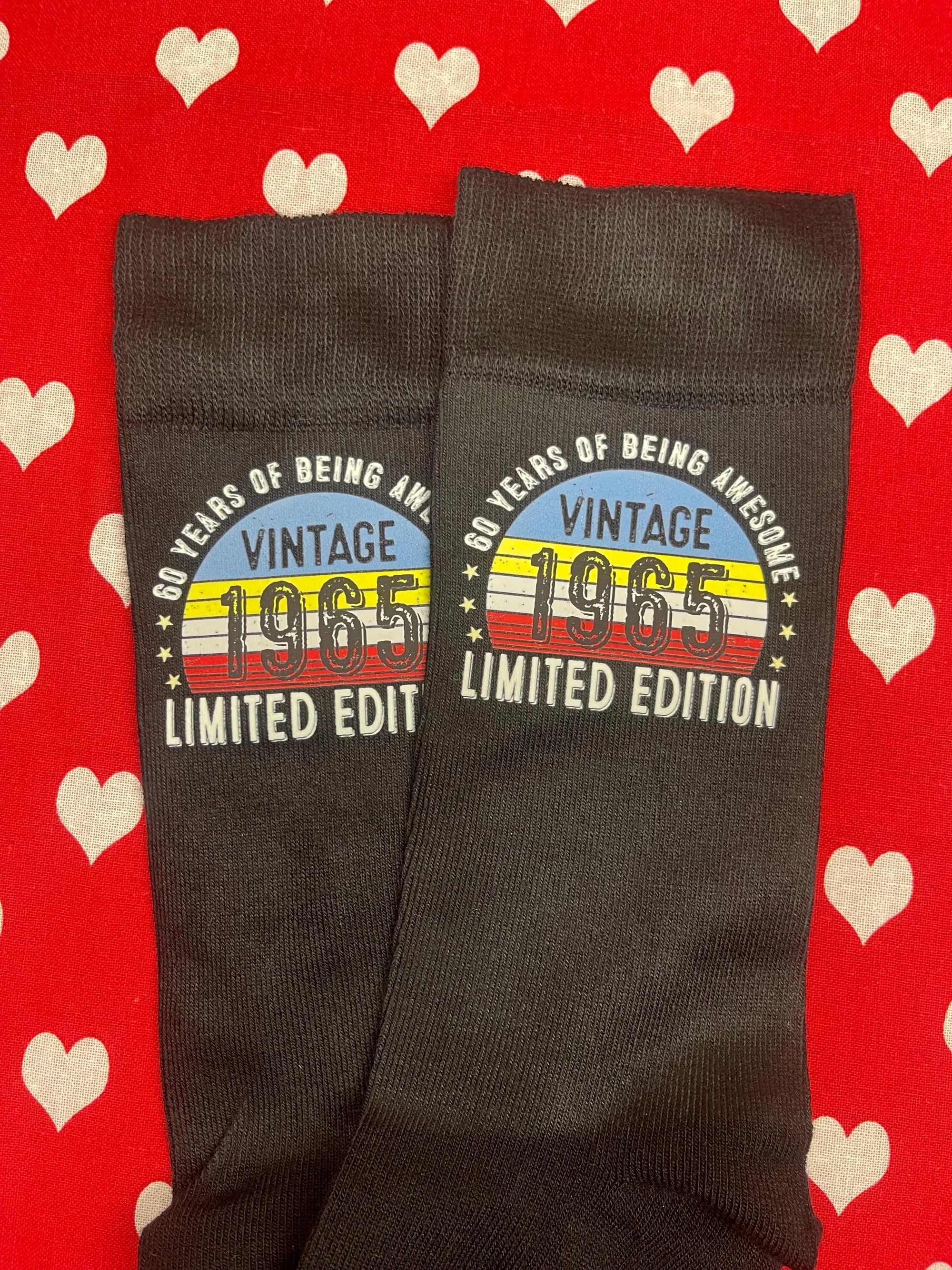 Socks 60th Birthday Gifts For Men Or Women Awesome Since 1965 60 Years Old