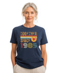 Anniversary Shirt for Couple Est. 1985, Matching Wifey & Hubby Tees, Custom Husband and Wife Gift, 40th Anniversary T-Shirt