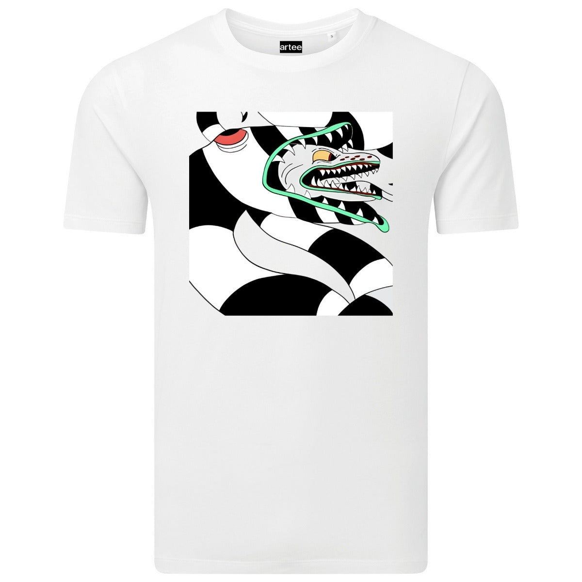 Beetlejuice Sandworm Mask Type 3 Graphic Organic Cotton T-Shirt