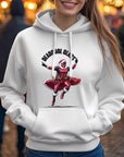 Deadpool Claus Weißer Weihnachts-Kapuzenpullover für Frauen