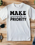 Motivational T-Shirt, Make Yourself a Priority Tee, Inspirational Self Care Shirt, Gift for Her